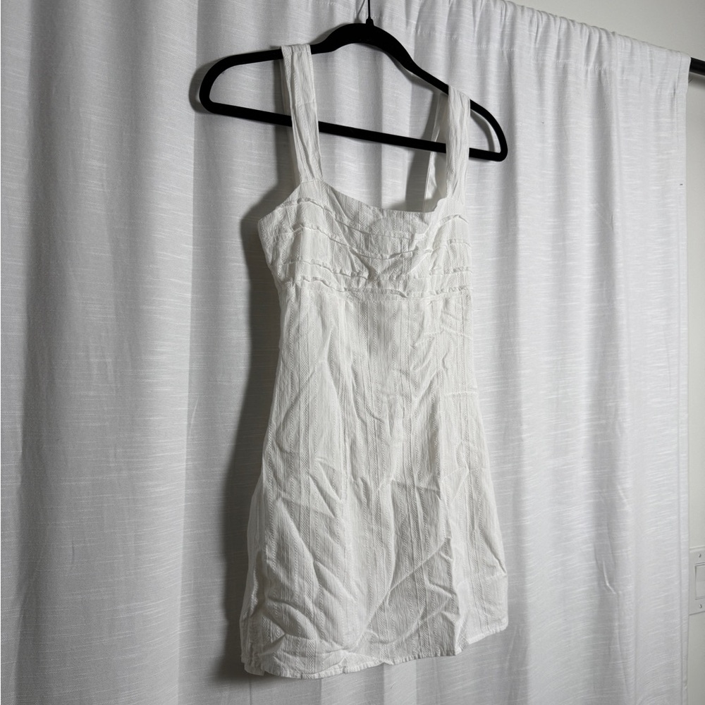 Revolve More To Come Cherli Ivory Mini Dress Square Neck Summer Party | Size XS - Picture 6 of 14